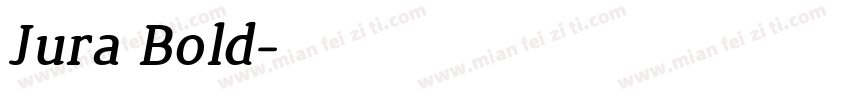 Jura Bold字体转换